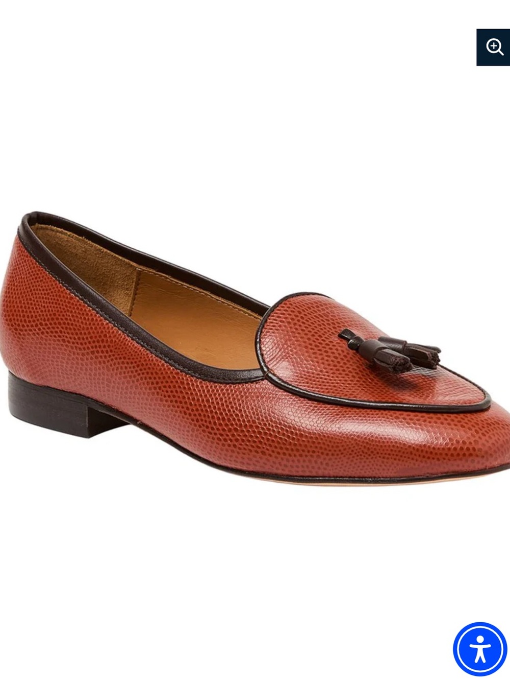 J. McLaughlin brown Leather Tassel Loafer NWOB